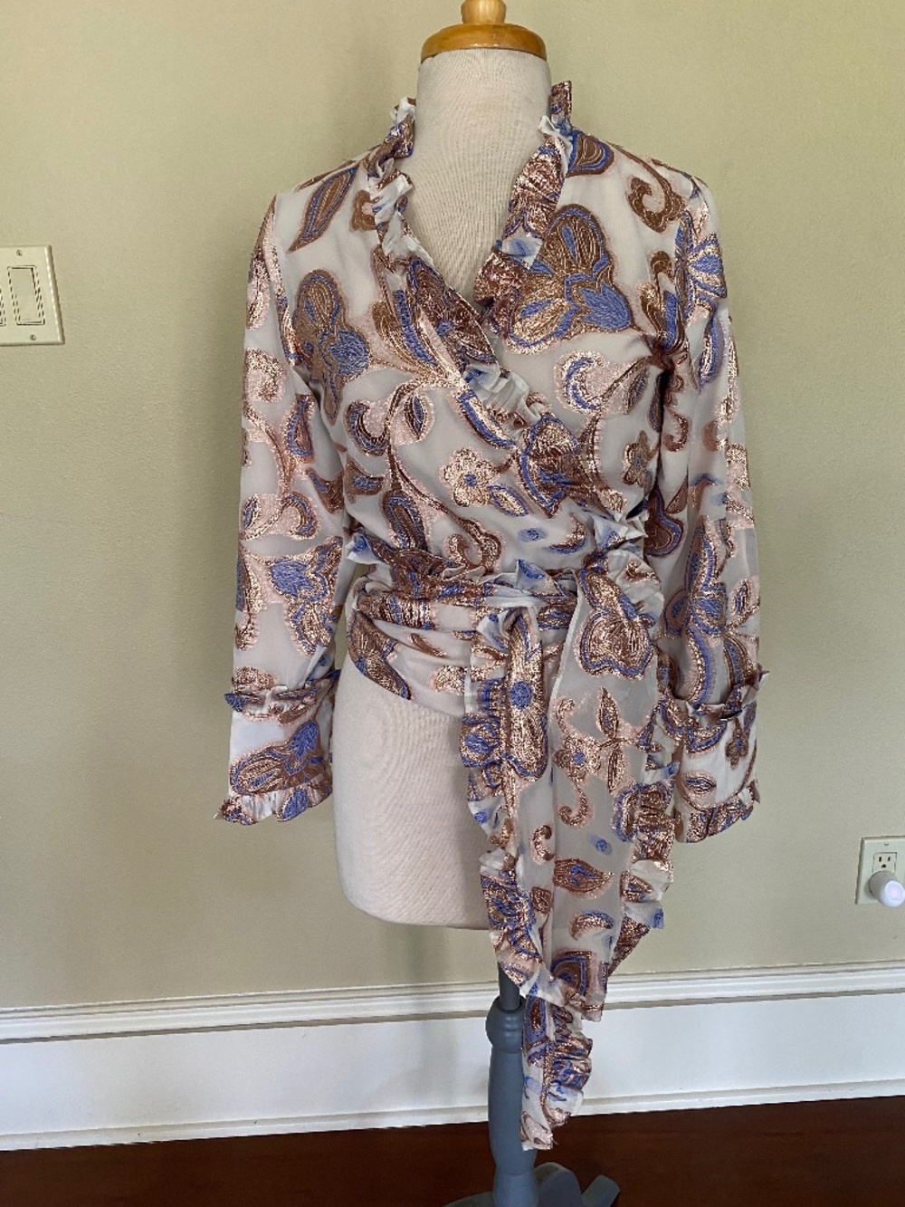 Alexis Marceau Ruffle wrap Blouse